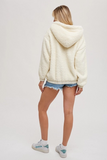 Sherpa Hoodie Pullover Cream