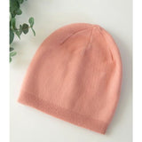 Rose Pink Cashmere Blend Beanie