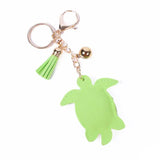 Crystal Turtle Tassel Keyring Keychain Bag Charm Green Black