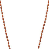 Brown Wood Beaded Glasse Mask Lanyard Chain Necklace