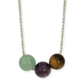 Calming Trilogy Stone Bead Necklace