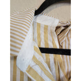 Mystree Womens Tunic Shirt Dress Stripes  Bow Detail Button Front Small Cotton