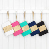 Hot Pink and Gold Cabana Wristlet Clutch