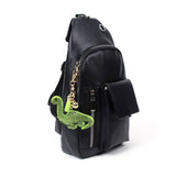 Crystal Brachiosaurus Dinosaur Tassel Keyring Keychain Bag Charm Green