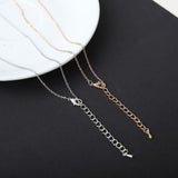 Celestial Crescent Moon And Star Y Necklace