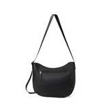 Adjustable Strap Nylon Crescent Bag Black