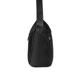 Adjustable Strap Nylon Crescent Bag Black