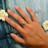 Artisan Bronze Angel Wing Ring – Adjustable