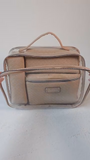 Joan & David Straw Texture 4-Piece Clear Cosmetic Bag Set