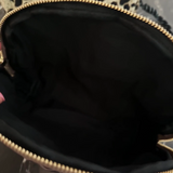 Vintage-Inspired Quilted Leopard Cosmetic Case – Curved Makeup Pouch in Classic and Floral Animal Print