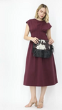 Black Western Fringe Vegan Cowhide Ring Clutch | Boho Tassel Clutch Bag