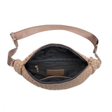 Aim High Woven Neoprene Belt Bag Fanny Pack Sling Bag Nude