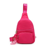 Sid Nylon Sling Backpack Rose Pink