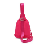 Sid Nylon Sling Backpack Rose Pink