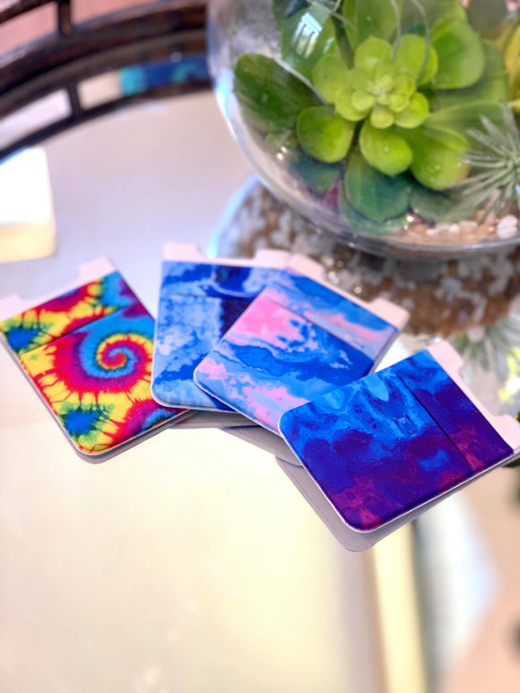 Tie Dye Cell Phone Credit Card Holder