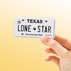 Texas License Plate Sticker