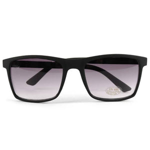 Black Matte Rectangle Sunglasses