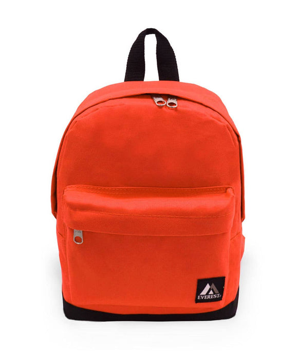 Backpack Bag Rust Orange with Black Accents