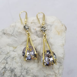 Shine Crystal Drop Dangle Earrings