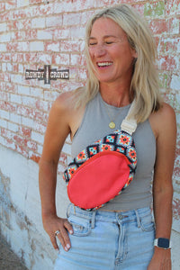 Fancy Aztec Western  Sling Belt Bag Fanny Pack