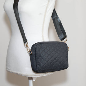 Sophie Quilted Crossbody Black