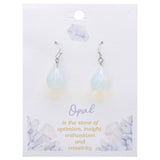 Just a Drop Opal Stone Teardrop Earrings