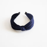 Eloise Velvet Headband Navy