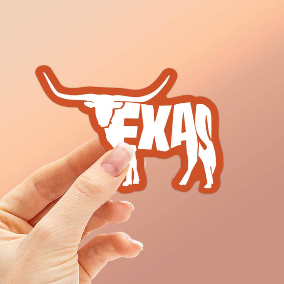 Texas Longhorn Vinyl Sticker