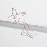 Enchanted Forest Butterfly Earrings, Gold