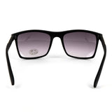 Black Matte Rectangle Sunglasses