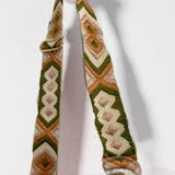 Sarah Shoulder Sling Bag w Tapestry Strap Blush