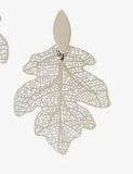Lacey Leaf Earring Silver