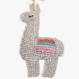 Llama Crystal Tassel Keyring Keychain Bag Charm