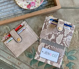 Rose Cheetah Print Mini Snap Wallet/Card Holder