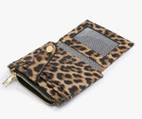 Rose Cheetah Print Mini Snap Wallet/Card Holder