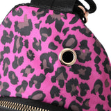 Hot Pink Black Leopard Print Sling Bag Barbiecore