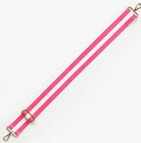 Hot Pink Stripe Crossbody Bag Purse Strap