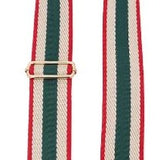 Red Green Striped Adjustable Guitar Purse Bag Strap