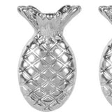 Silver Pineapple Stud Earrings