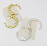 So Smooth Daily Hoop Earrings Worn Gold