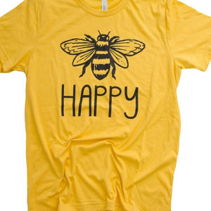 Yellow Bee Happy T-shirt M