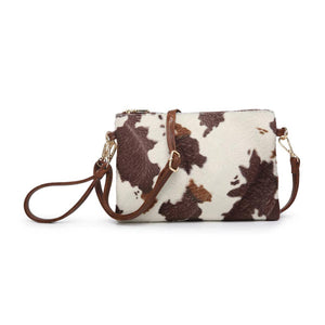 Cow Print Clutch/Crossbody/Wristlet Purse