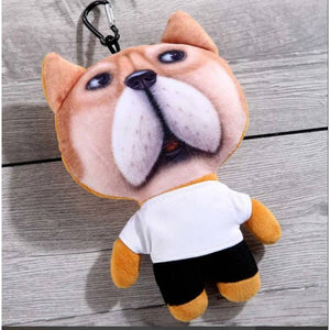 Pretty Boy Floyd Dog Jumbo STuffed 3D Key Fob Keyring