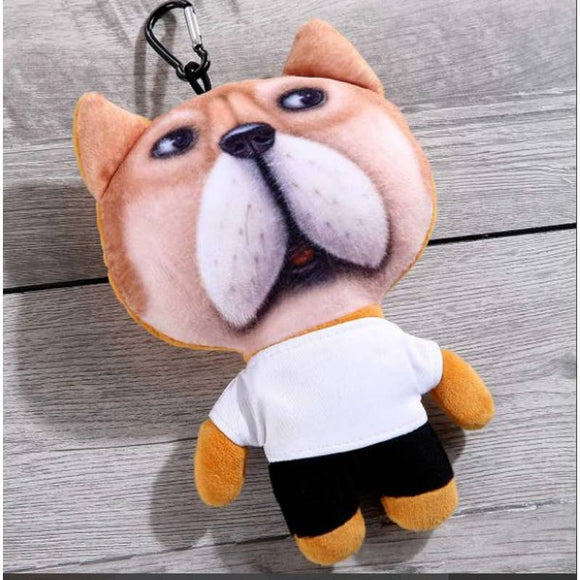 Pretty Boy Floyd Dog Jumbo STuffed 3D Key Fob Keyring