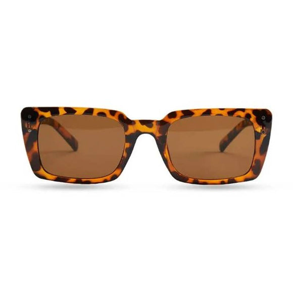 Brown Tortoise Angular Sunglasses