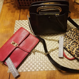 Red Gold Clasp Crossbody