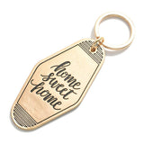 Blue Gold Enamel Welcome To Texas Keychain