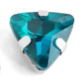 Triangle Jewel Stud - Turquoise Blue