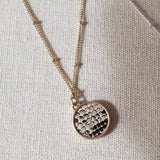 Brown/Black Snakeprint Layering Pendant Necklace