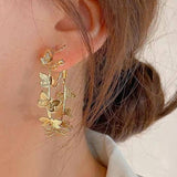 Dancing Butterflies Hoop Earrings